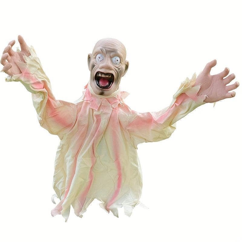 Halloween Zombie Lawn Stakes Motion Sound Prop Halloween - Tophatter Daily Deals