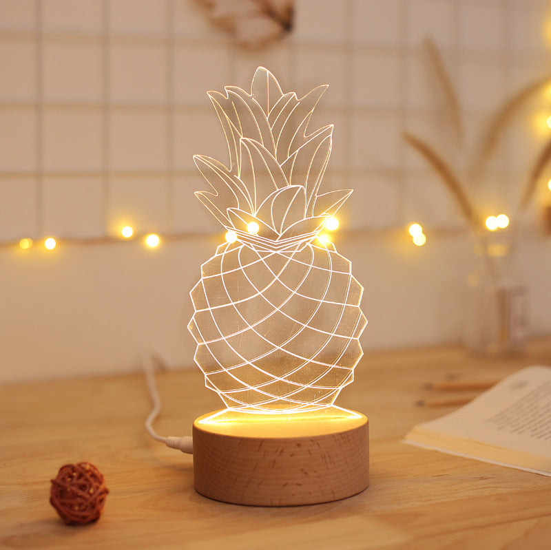 Bedside lamp pineapple table lamp 0 - Tophatter Daily Deals