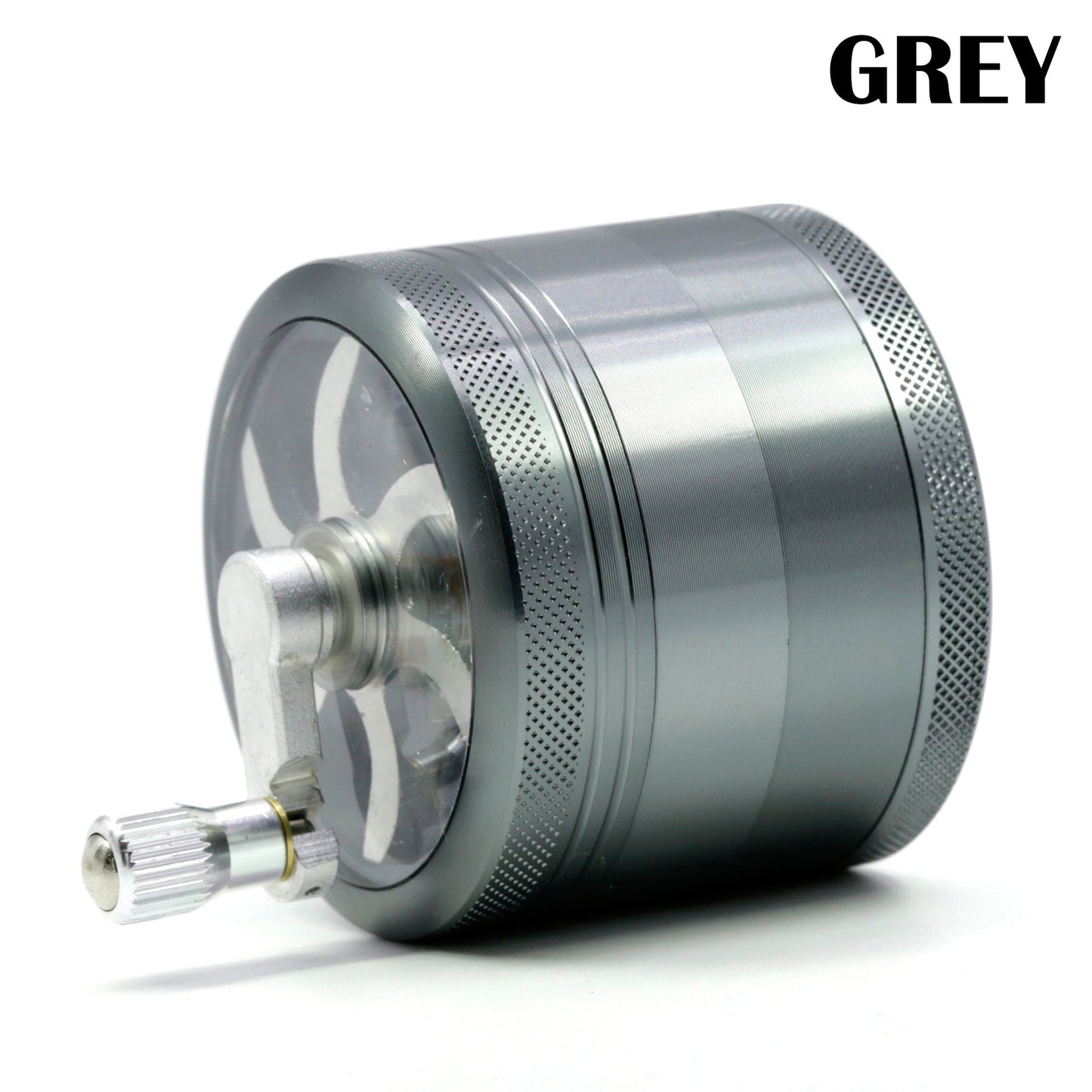 63MM aluminum alloy rocker smoke grinder Grey 0 - Tophatter Daily Deals