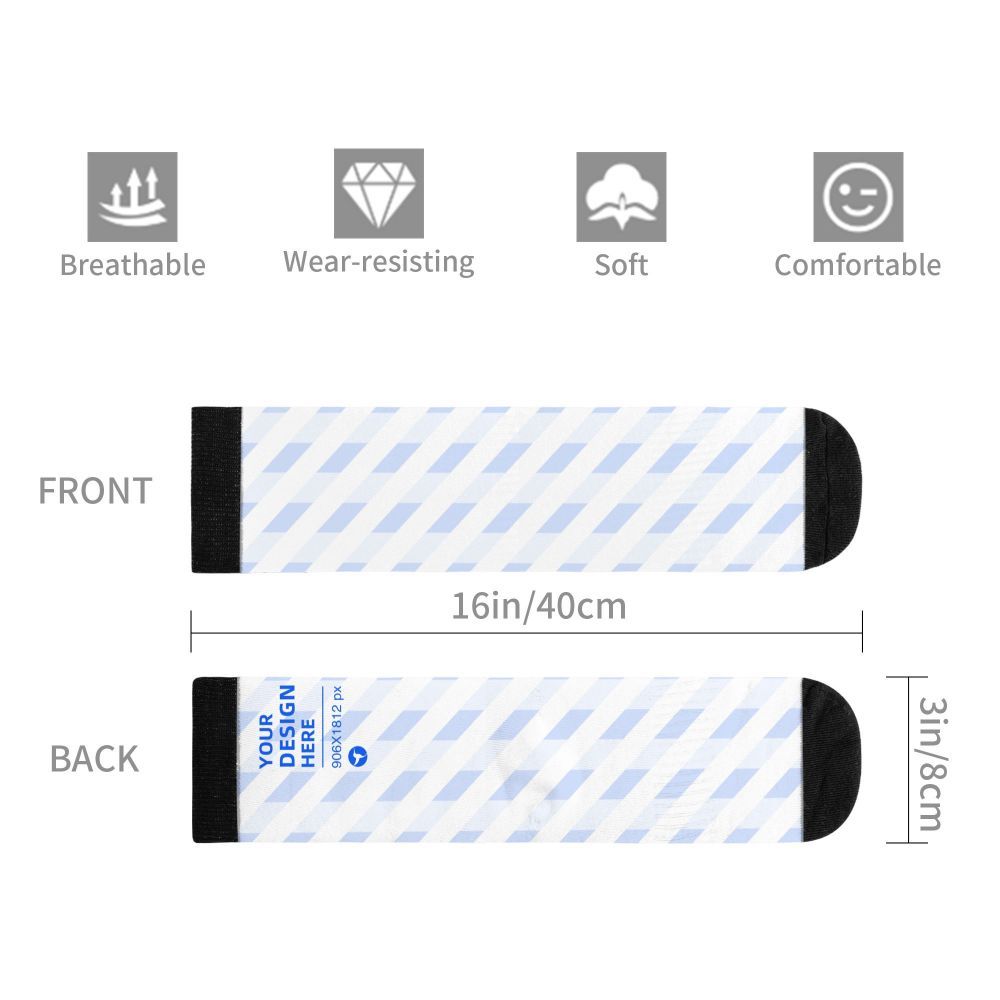 16in Thick Contrast Color Mild Skin-friendly Socks 7 - Tophatter Daily Deals