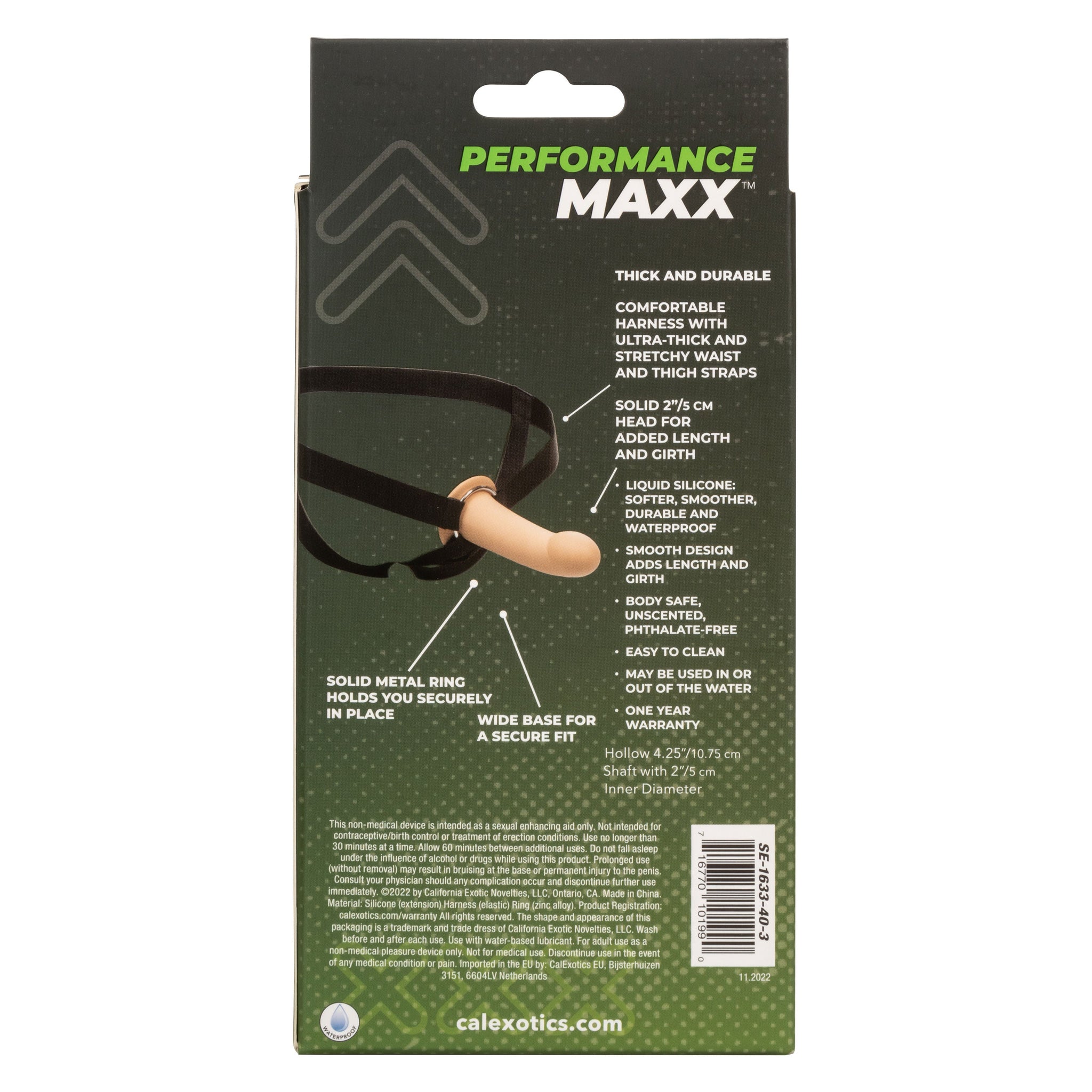 Performance Maxx Extension With Harness Ivory 2 Inch Length Adding Sleeve and Ultra-Thick Supportive Straps > Dildos > Hollow Strap Ons - Tophatter Daily Deals
