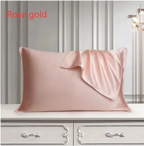 Silk Pillow Case Pure Silk Pillowcase Real Silk Pillowcase Natural Silk Pillowcase Rose gold Humidifier - Tophatter Daily Deals