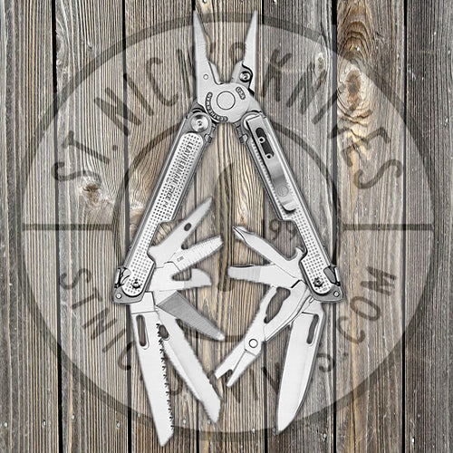 Leatherman Free P4 Multi-Tool - Gray Nylon Sheath - 832640 Multi-Tools - Tophatter Daily Deals