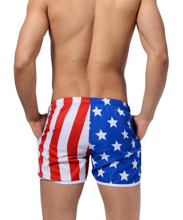Mens Trunks American Flag SWIMSUIT - Tophatter Daily Deals