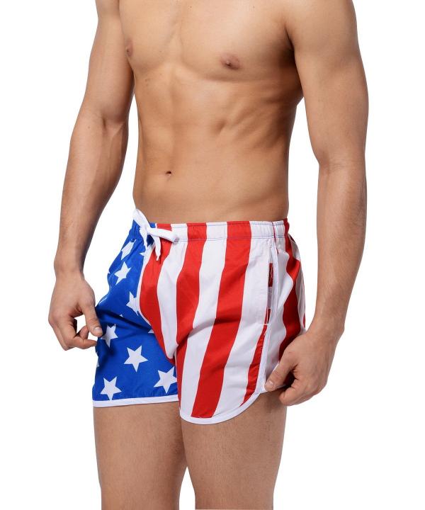 Mens Trunks American Flag SWIMSUIT - Tophatter Daily Deals