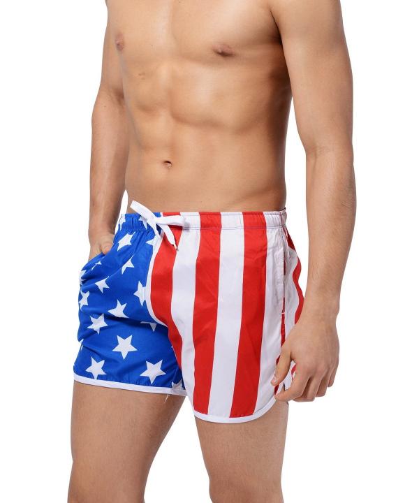 Mens Trunks American Flag SWIMSUIT - Tophatter Daily Deals