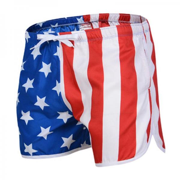 Mens Trunks American Flag 01 Red SWIMSUIT - Tophatter Daily Deals