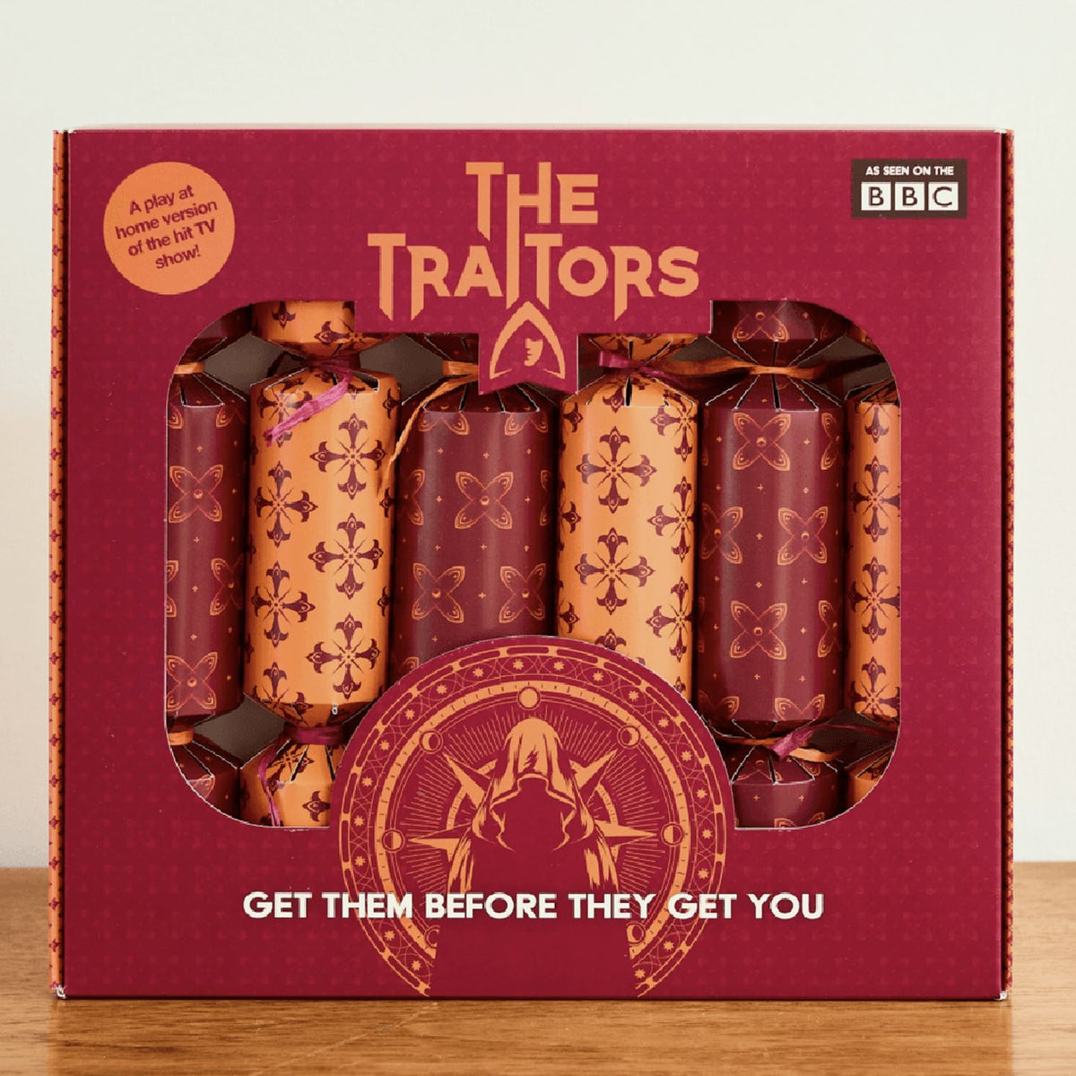 The Traitors Christmas Crackers Pack of 6 with Secret Roles and Missions Christmas Cracker - Tophatter Daily Deals