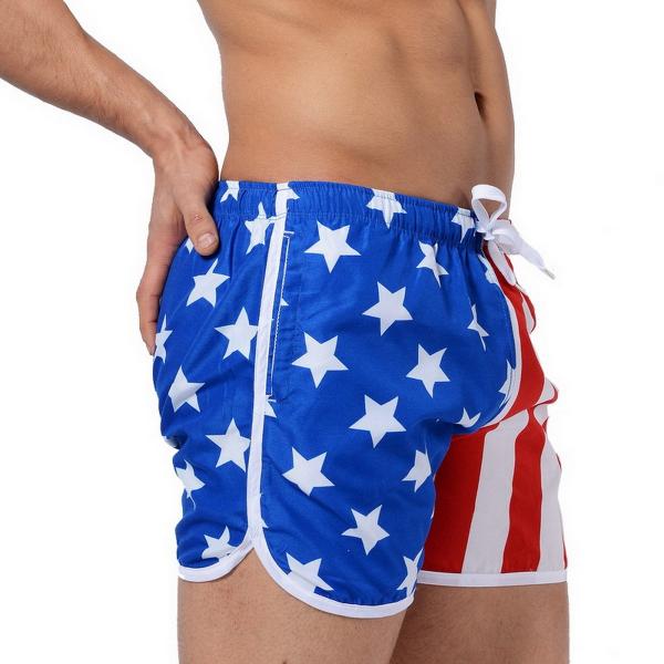 Mens Trunks American Flag SWIMSUIT - Tophatter Daily Deals