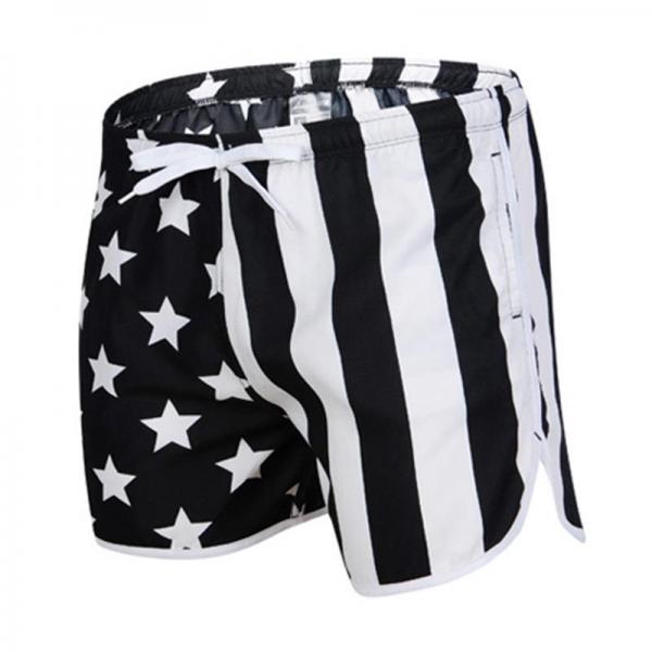 Mens Trunks American Flag 01 Black SWIMSUIT - Tophatter Daily Deals