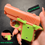 3D Printed Baby Mini M1911 Gravity Fidgets Luminous Red - Tophatter Daily Deals