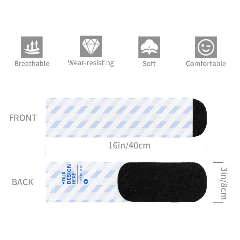 16in Thick Contrast Color Mild Skin-friendly Socks 7 - Tophatter Daily Deals