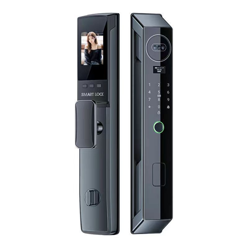 3D Face Recognition Automatic Fingerprint Lock Password Lock Peephole Viewer Smart Lock 0 - Tophatter Daily Deals