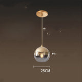Bar Chandelier Design Restaurant Small Minimalist Bedside Cafe Gradient gold Diameter 25cm 0 - Tophatter Daily Deals