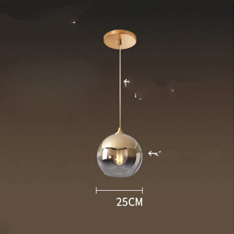Bar Chandelier Design Restaurant Small Minimalist Bedside Cafe Gradient gold Diameter 25cm 0 - Tophatter Daily Deals