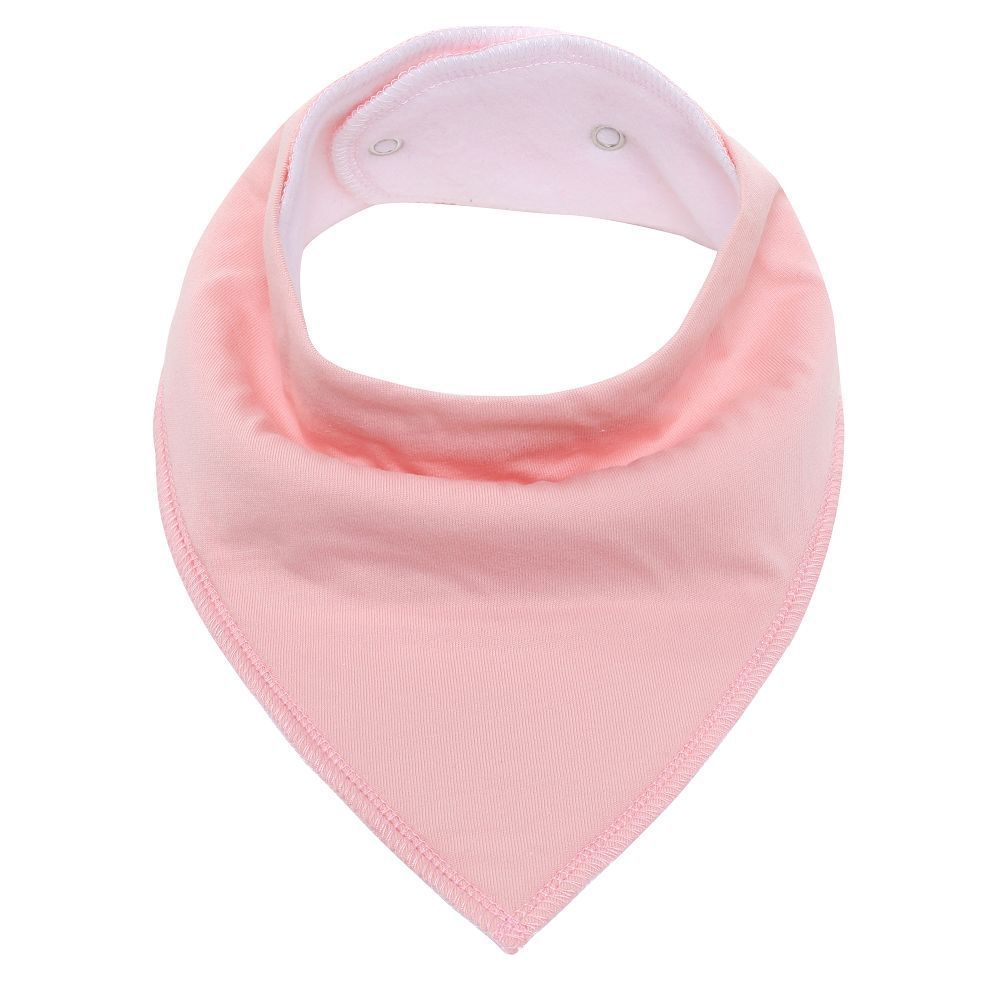 Baby solid color triangle scarf Pink 0 - Tophatter Daily Deals
