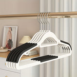 10-Pack: Heavy-Duty Plastic Anti-Skid Clothes Hangers Storage & Organization - Tophatter Daily Deals