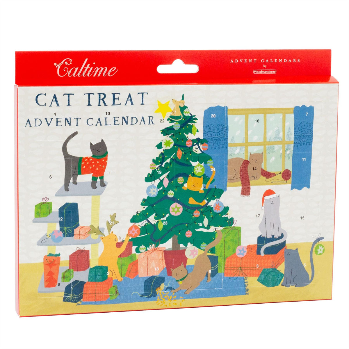 Cat Treat Christmas Advent Calendar | 24 Days of Salmon & Chicken Cat Treats Advent Calendar - Tophatter Daily Deals