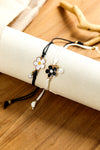 White Flower Pearl Pendant Matching Bracelet Set Bracelets - Tophatter Daily Deals