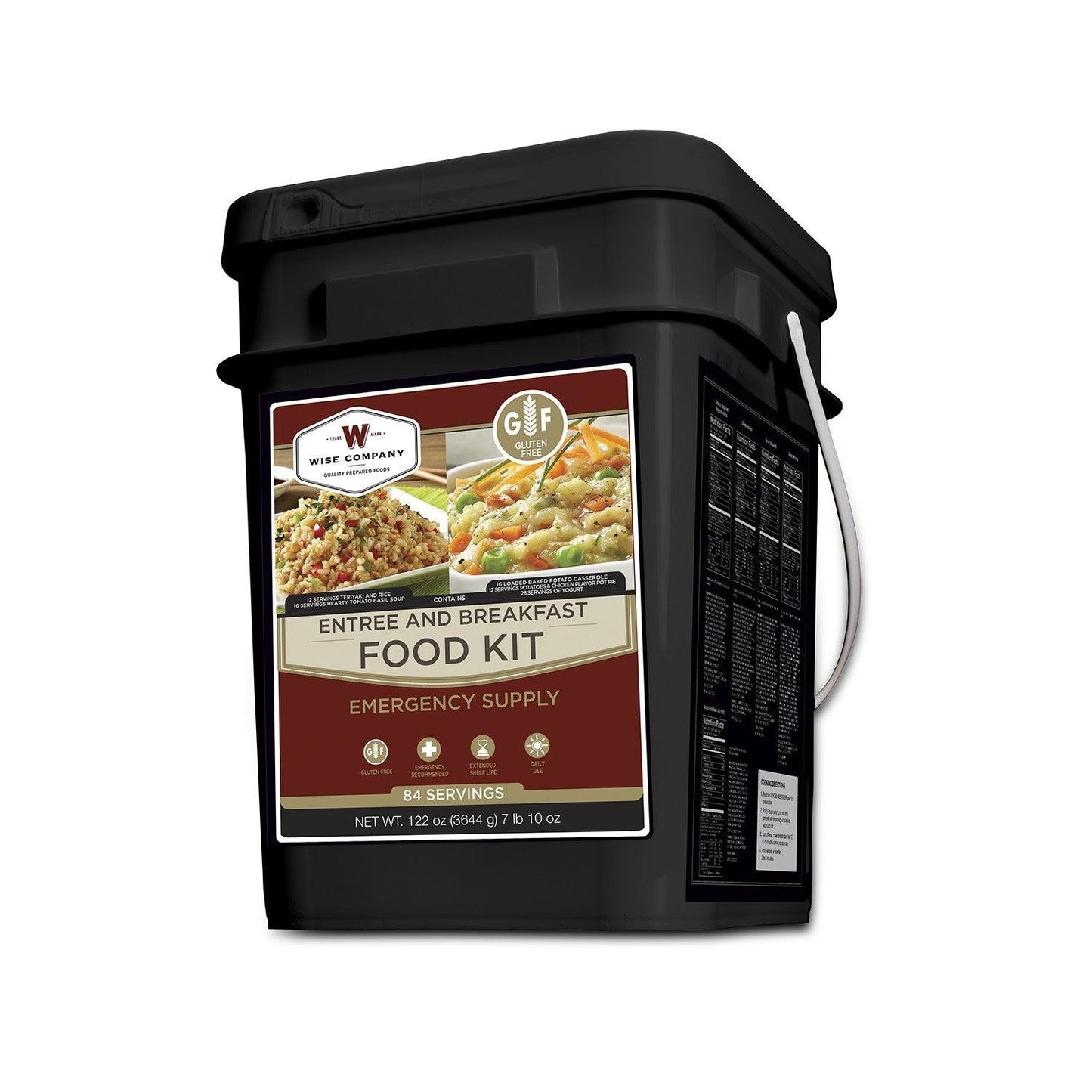 84 Serving Gluten Free Entree and Breakfast Bucket Survival - Tophatter Daily Deals