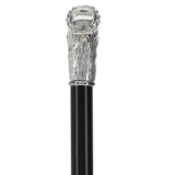 Italian Luxury 925r Silver Stag Horn Cane - Beechwood Shaf Antique Vintage Walking Canes - Tophatter Daily Deals