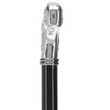 Italian Import: Silver 925r Embossed Fritz Handle Cane Alpaca Silver Walking Sticks - Tophatter Daily Deals