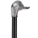 Italian Luxury Silver 925 Duck Walking Stick: Elegant Design Alpaca Silver Walking Sticks - Tophatter Daily Deals