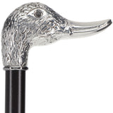 Italian Luxury Silver 925 Duck Walking Stick: Elegant Design Alpaca Silver Walking Sticks - Tophatter Daily Deals
