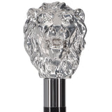 Italian Luxury: Majestic Lion Head Walking Stick, 925r Silver Lion Walking Canes - Tophatter Daily Deals