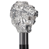 Italian Luxury: Majestic Lion Head Walking Stick, 925r Silver Lion Walking Canes - Tophatter Daily Deals