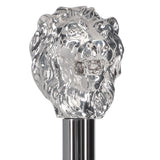 Italian Luxury: Majestic Lion Head Walking Stick, 925r Silver Lion Walking Canes - Tophatter Daily Deals