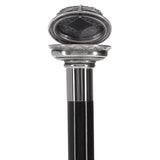 Italian Luxury: Pillbox Knob Stick, Swarovski Crystals, 925r Silver Rhinestones Walking Cane - Tophatter Daily Deals