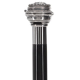 Italian Luxury: Pillbox Knob Stick, Swarovski Crystals, 925r Silver Rhinestones Walking Cane - Tophatter Daily Deals