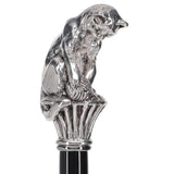 Italian Luxury: Cat with Yarn Stick, Crafted in 925r Silver Cat Walking Canes - Tophatter Daily Deals