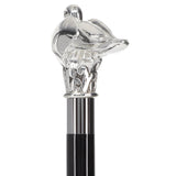 Italian Import 925r Silver Swan Stick - Agatha Christie's Poirot Alpaca Silver Walking Sticks - Tophatter Daily Deals
