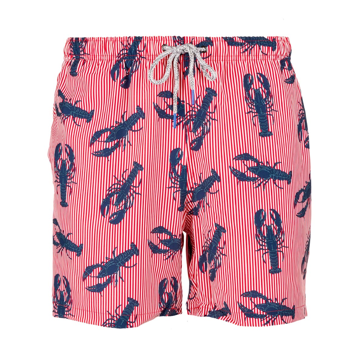 Rainforest Men's Rock Lobster Swim Trunks Ribbon Red Swimsuits - Tophatter Daily Deals