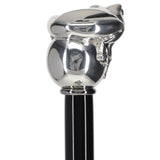 Italian Luxury Silver 925 Frog Walking Stick: Elegant Design Frog Walking Canes - Tophatter Daily Deals