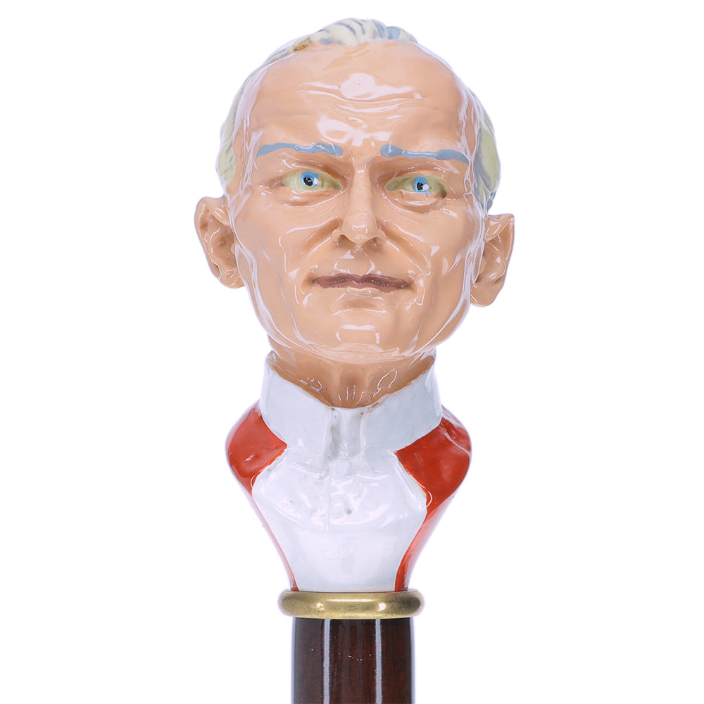 Pope Giovanni Knob Walking Stick with Stained Beechwood Shaft Skull Walking Canes Dragon Walking Canes - Tophatter Daily Deals