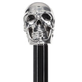 Italian Import: 925r Silver Skull Luxury Walking Stick Alpaca Silver Walking Sticks - Tophatter Daily Deals