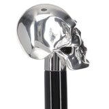 Italian Import: 925r Silver Skull Luxury Walking Stick Alpaca Silver Walking Sticks - Tophatter Daily Deals