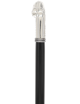 Italian Luxury: Embossed Leaves Cane, Crafted in 925r Silver Alpaca Silver Walking Sticks - Tophatter Daily Deals