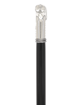 Italian Luxury: Embossed Leaves Cane, Crafted in 925r Silver Alpaca Silver Walking Sticks - Tophatter Daily Deals
