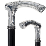 Italian Import: 925r Silver Liberty Embossed Fritz Cane Alpaca Silver Walking Sticks - Tophatter Daily Deals