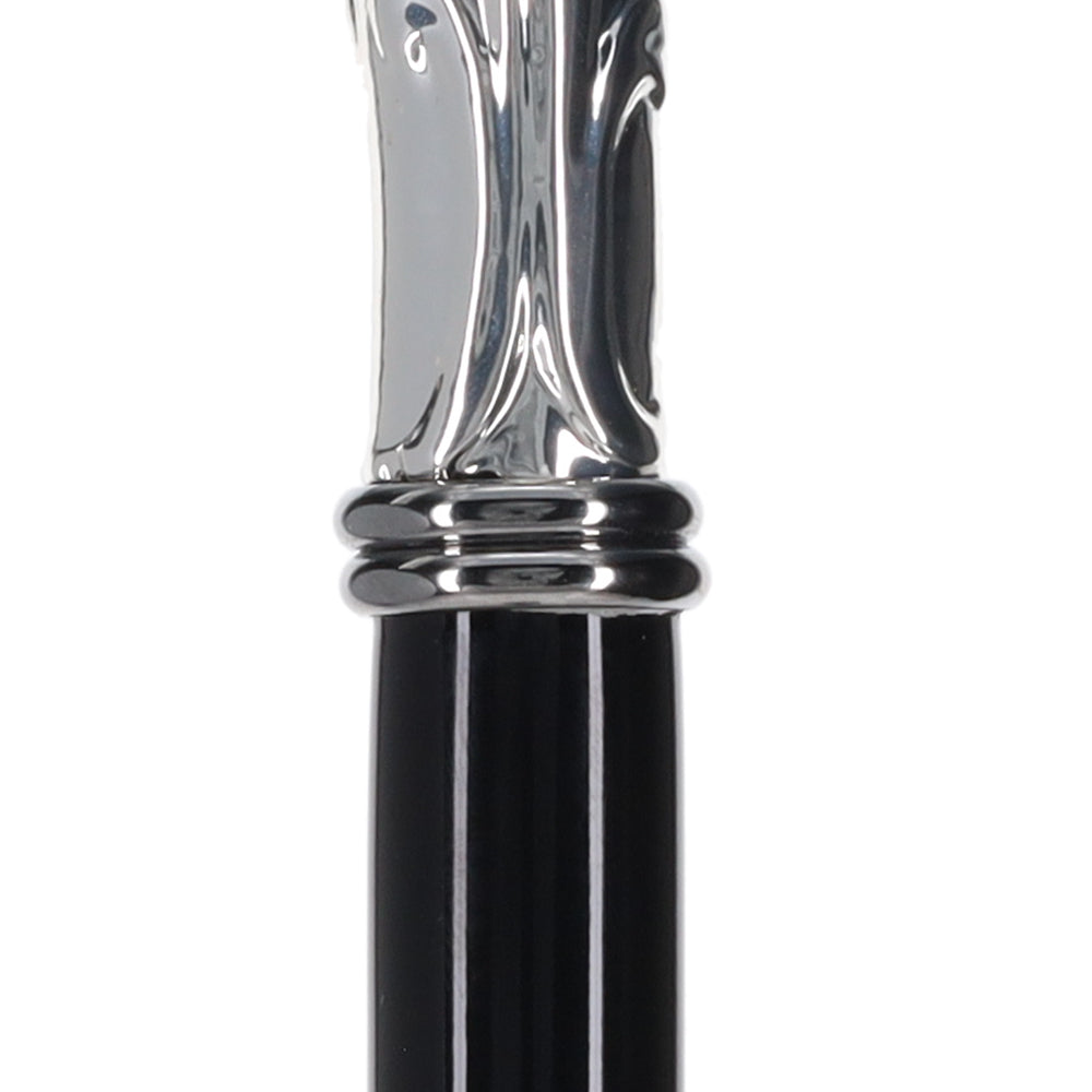 Italian Import: 925r Silver Liberty Embossed Fritz Cane Alpaca Silver Walking Sticks - Tophatter Daily Deals