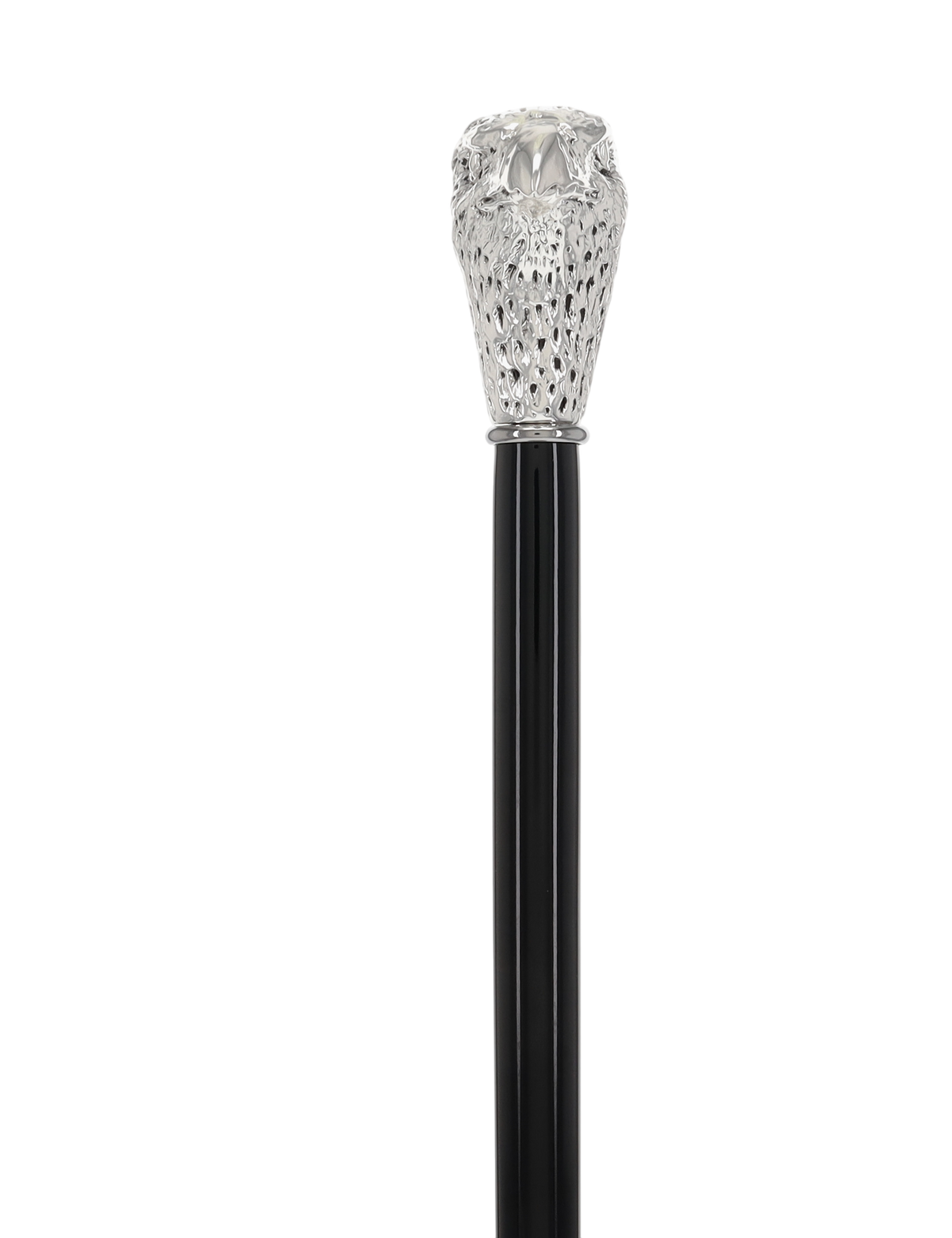 Italian Import:925 silver plating on the Falcon Head Walking Stick Sterling Silver Walking Sticks - Tophatter Daily Deals
