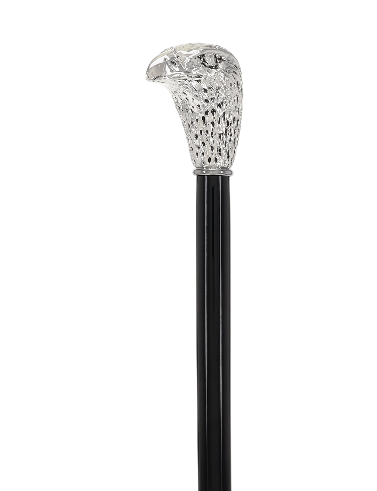 Italian Import:925 silver plating on the Falcon Head Walking Stick Sterling Silver Walking Sticks - Tophatter Daily Deals