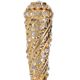 Italian Luxury: Exclusive 24K Gold & Swarovski Crystal Stick Antique Vintage Walking Canes - Tophatter Daily Deals