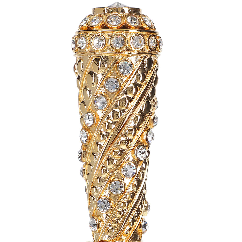 Italian Luxury: Exclusive 24K Gold & Swarovski Crystal Stick Antique Vintage Walking Canes - Tophatter Daily Deals