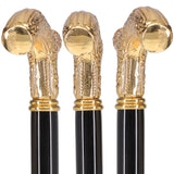 Italian Import: 24K Gold Petite Cane - Embossed Handle Antique Vintage Walking Canes - Tophatter Daily Deals