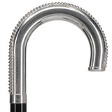 Italian Luxury: 'Lustrous Tourist' Cane, Crafted in 925r Silver Alpaca Silver Walking Sticks - Tophatter Daily Deals